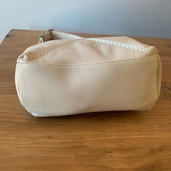 The Sak Collective Kyetra Leather Shoulder Bag Purse Stone Color Hobo - Picture 3 of 15